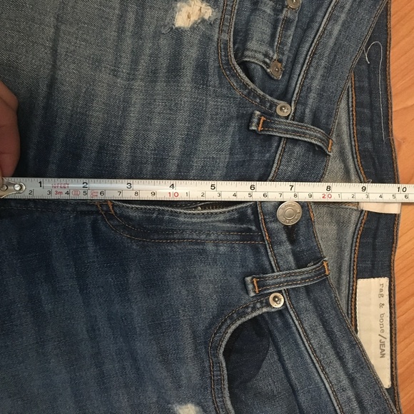 rag and bone distressed zipper capri jeans 25 - Picture 10 of 10